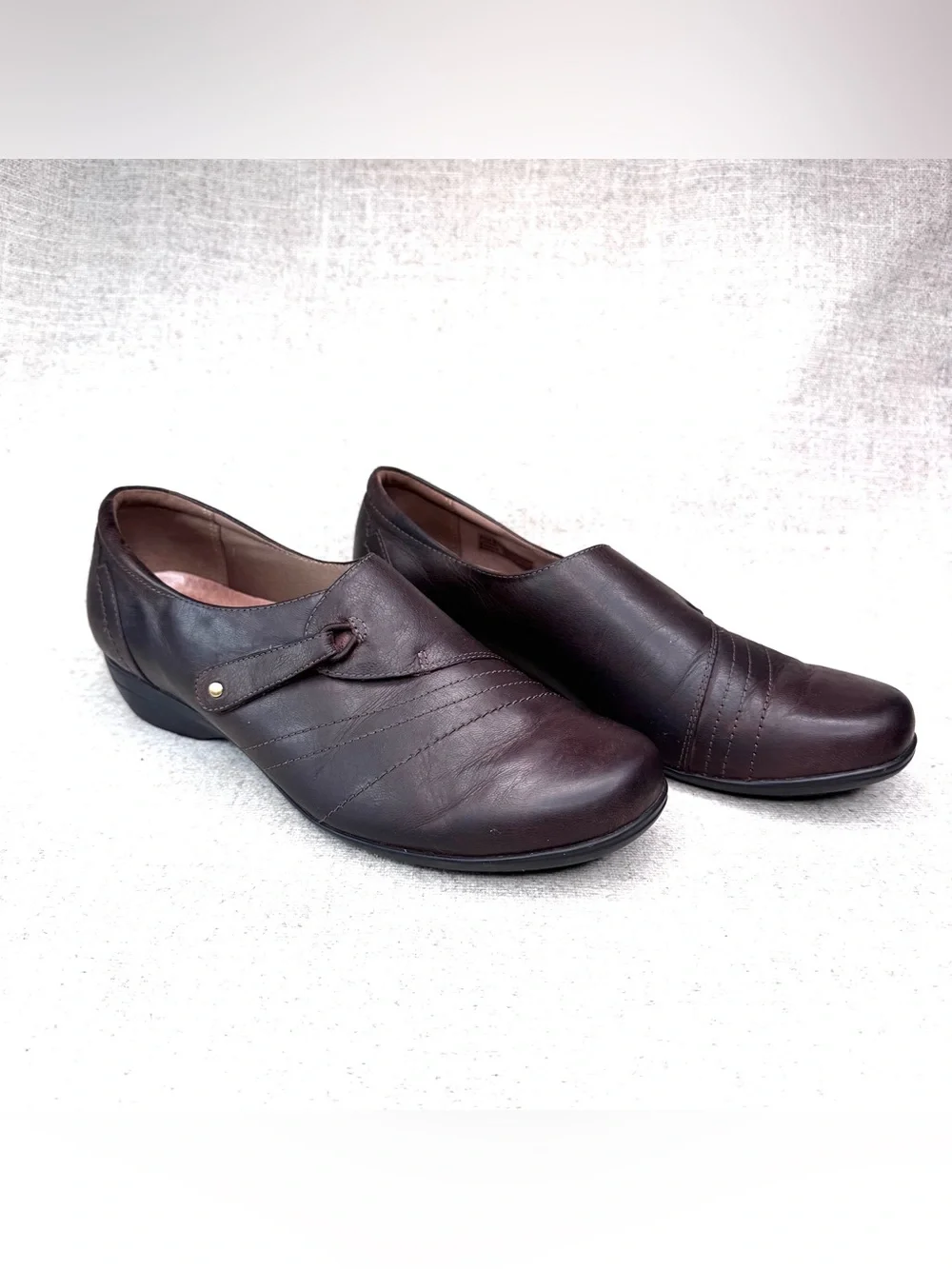 Dansko Franny dark Brown Leather Slip-On Flats comfort loafers sz‎ 10-10.5, 41